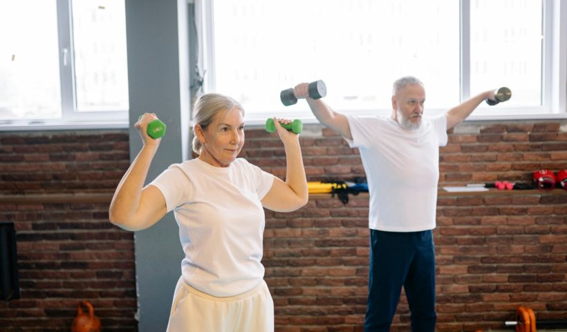 seniors in a gym